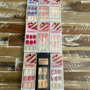 imPRESS Press-On Manicure Nail Kits! NWT!! 9 sets!